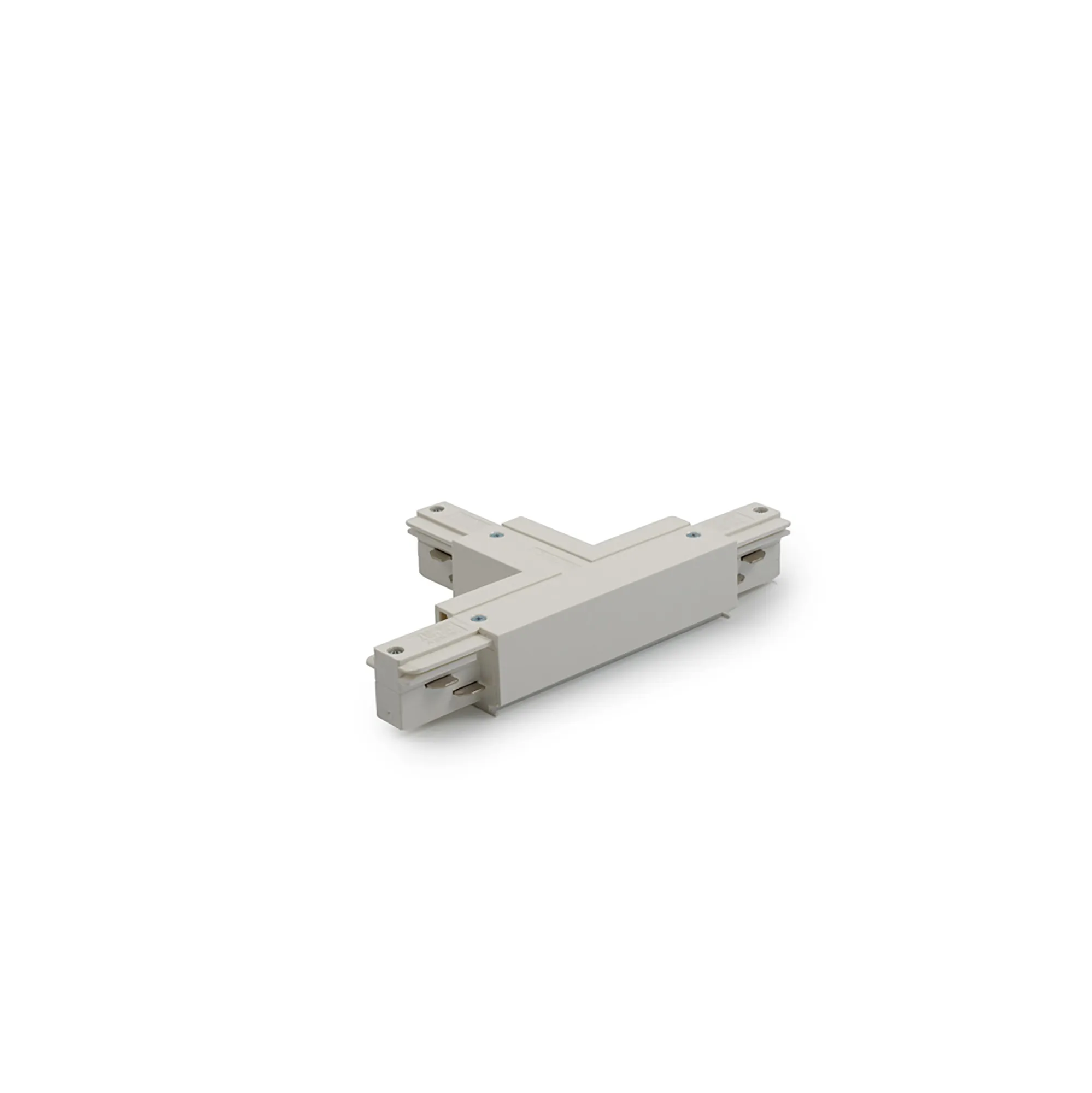 T Coupler With Feeding Option 3 Circuit Surface Mounted Track Left 555 1 1213 1  Eutrac 3 Circuit Surface-White